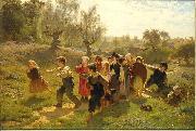 august malmstrom The Game Germany oil painting artist